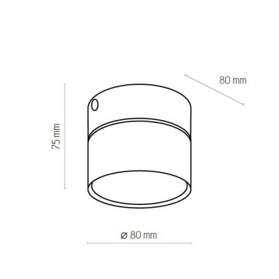 TK-Lighting lampa sufitowa SPACE BLACK GX 53 LED (3398)