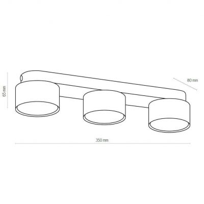 TK-Lighting lampa sufitowa SPACE BLACK 3XGX 53 LED (3400)