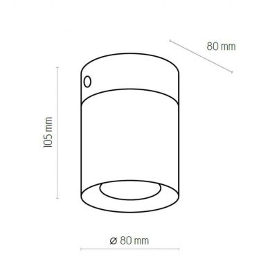 TK-Lighting lampa sufitowa VICO BLACK GU10 - 50W (3410)