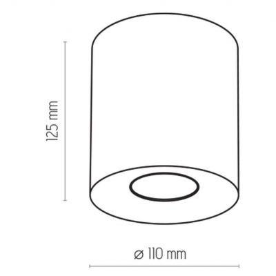 TK-Lighting lampa sufitowa ORION 1xGU10, 10W LED (3237)