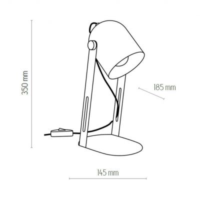 TK-Lighting lampa nocna DAVIS 1xE27 max 60W (5189)