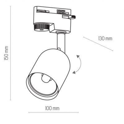 TK-Lighting głowica do szyny TRACER 1xCOB*10W (4496)