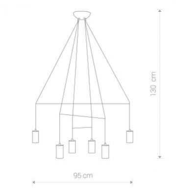 Lampa wisząca IMBRIA BLACK VI (9677)