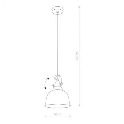 Nowodvorski lampa wisząca AMALFI smoked 9152 (9152)