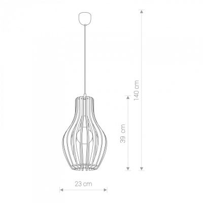 Lampa wisząca Nowodvorski Ika E27 (4171)