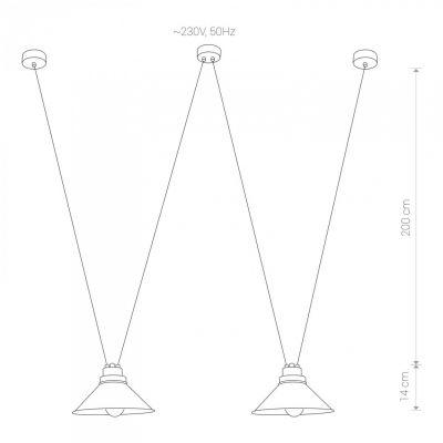 Lampa wisząca PERM II 9147 Nowodvorski (9147)