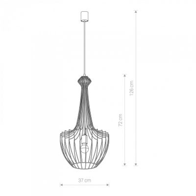 Lampa wisząca LUKSOR S czarna 8851 Nowodvorski (8851)