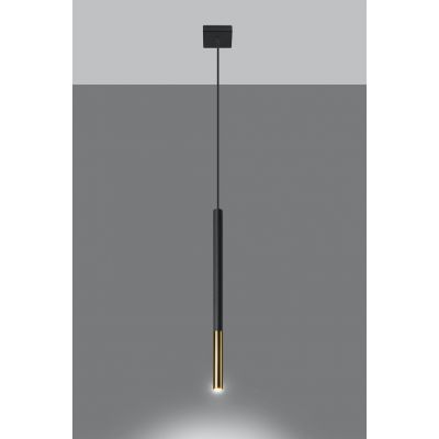 Sollux Lampa wisząca MOZAICA 1 czarny/złoto SL.0891 (SL.0891)