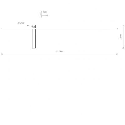 Lampa ścienna IMPULSE LED L Nowodvorski (8117)