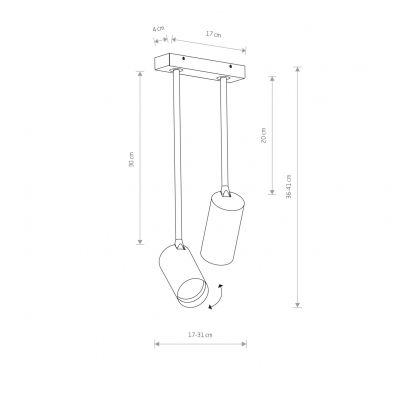 Lampa wisząca Nowodvorski Mono GU10 (7726)