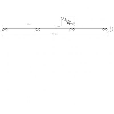 Listwa MONO VIII 2x200 (7752)