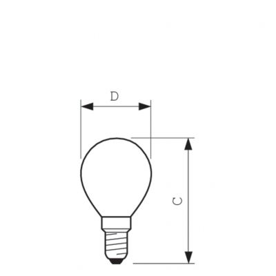 Appl 40W E14 240V P45 CL OV 1BL/10 Lampa żarowa (871150015754625)