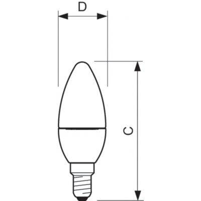 Żarówka CorePro candle ND 3.5-25W E14 840 B35 FR indeks wycofany PHILIPS (929001205602)