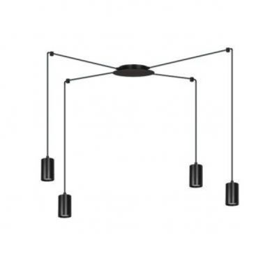 Emibig lampa wisząca Traker 4 4xGU10 czarna 524/4 (524/4)