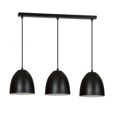 Emibig lampa wisząca LENOX 3 BLACK / WHITE E27 60W MAX 391/3 (391/3)