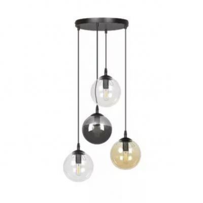 Emibig lampa wisząca Cosmo 4 4xE14 czarna 714/4PREM (714/4PREM)