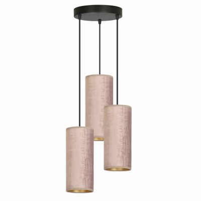 Emibig lampa wisząca Bente 3 Premium 3xE27 różowo/czarny 1061/3PREM (1061/3PREM)