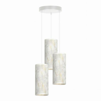 Emibig lampa wisząca Karli 3 Premium 3xE27 biało/złota 1057/3PREM (1057/3PREM)