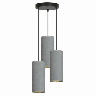 Emibig lampa wisząca Bente 3 Premium 3xE27 szara/czarna 1060/3PREM (1060/3PREM)