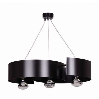 Emibig lampa wisząca VIXON 3 BLACK E-27 60W MAX 284/3 (284/3)