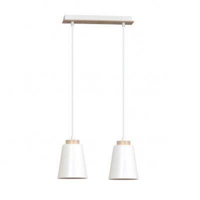 Emibig lampa wisząca BOLERO 2 WHITE E27 60W MAX 443/2 (443/2)