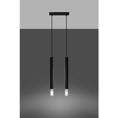 Sollux Lampa wisząca Wezyr 2 czarna SL.0961 (SL.0961)