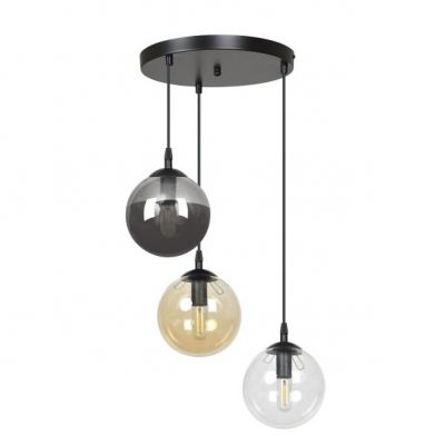 Emibig lampa wisząca Cosmo 3 3xE14 czarna 714/3PREM (714/3PREM)