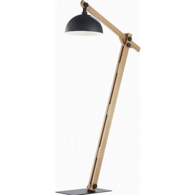 TK-Lighting lampa podłogowa Oslo 1xE27 max 60W czarna/sosna szczotkowana (5023)