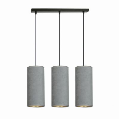 Emibig lampa wisząca Bente 3 3xE27 szara/czarna 1060/3 (1060/3)