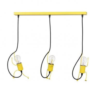 Emibig lampa wisząca BOBI 3 YELLOW E27 60W MAX 536/3 (536/3)