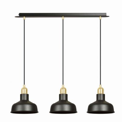 Emibig lampa wisząca IBOR 3 BLACK E27 60W MAX 1042/3 (1042/3)