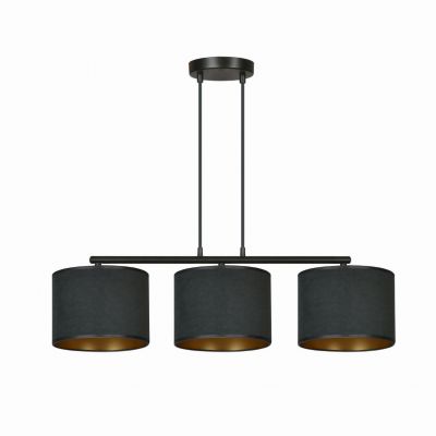 Emibig lampa wisząca HILDE 3 BL BLACK E27 60W MAX 1054/3 (1054/3)