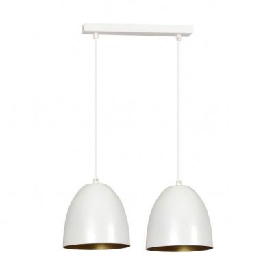 Emibig lampa wisząca LENOX 2 WHITE / GOLD E27 60W MAX 411/2 (411/2)