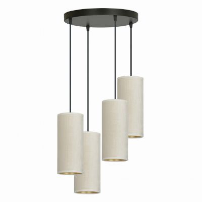 Emibig lampa wisząca Bente 4 Premium 4xE27 biało/czarna 1059/4PREM (1059/4PREM)