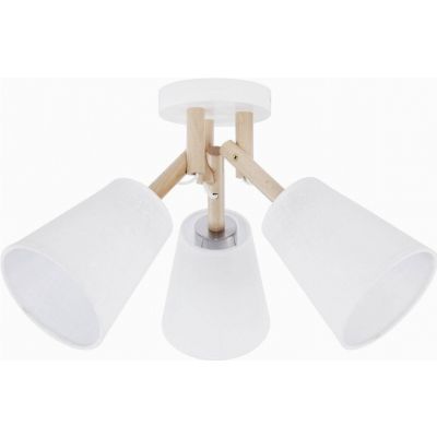 TK-Lighting lampa sufitowa VAIO WHITE naturalne drewno/biały 3xE27 665 (665)