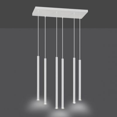 Emibig lampa wisząca Selter 6 6xG9 biała 553/6 (553/6)