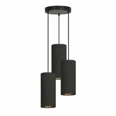 Emibig lampa wisząca Bente 3 Premium 3xE27 czarna 1067/3PREM (1067/3PREM)