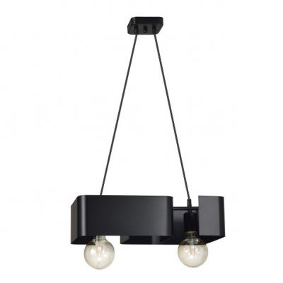 Emibig lampa wisząca KOMA 2 BLACK E27 60W MAX 630/2 (630/2)