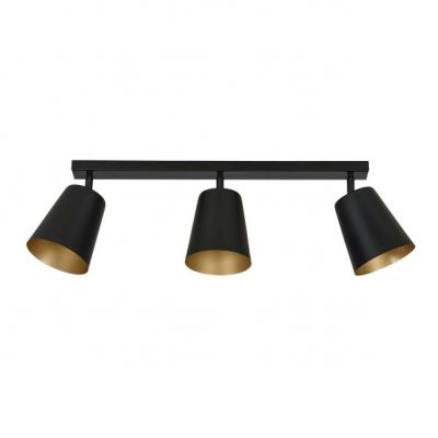 Emibig lampa wisząca PRISM 3 BLACK / GOLD E27 60W MAX 406/3 (406/3)