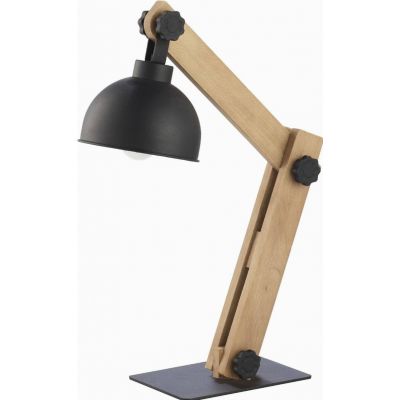 TK-Lighting lampka nocna Oslo 1xE27 max 60W czarna/sosna szczotkowana (5021)