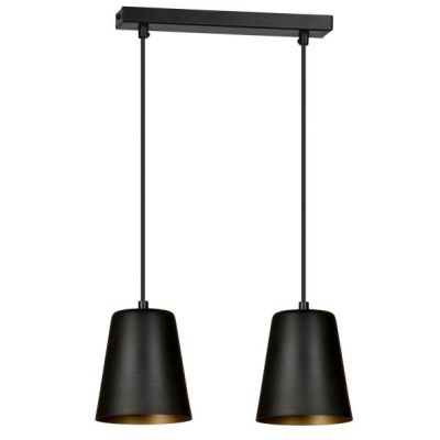 Emibig lampa wisząca MILAGRO 2 BLACK / GOLD E27 60W MAX 415/2 (415/2)