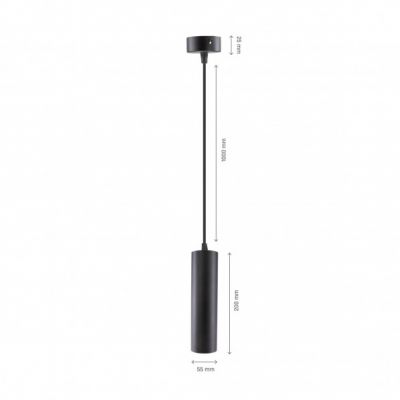 Lampa wisząca MADARA MINI II GU10 ZWIS IP20 CZARNY kabel 1m  SLIP003023 Spectrum Led (SLIP003023)