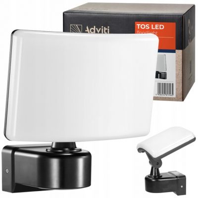 TOS LED 30W naświetlacz ogrodowy LED, 2200lm, IP65, 4000K, PC, czarny AD-NL-6148BL4 ORNO (AD-NL-6148BL4)