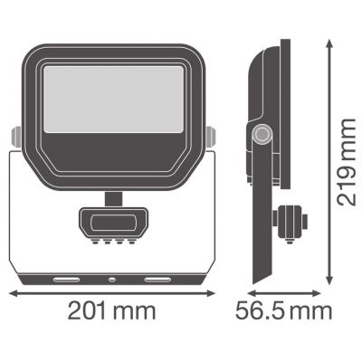 Naświetlacz LED z czujnikiem ruchu FLOODLIGHT 27W41W IP65 4000K 145lm czarny LEDVANCE (4099854306921)