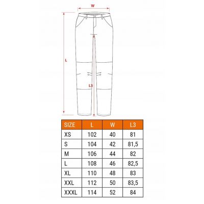 Spodnie robocze HD Slim pasek rozmiar M 81-238-M NEO TOOLS GTX (81-238-M)
