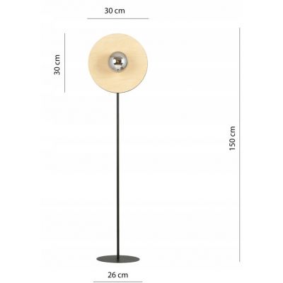 Emibig Lampa podłogowa SOHO LP1 GRAFIT E14 10W MAX LED 1302/LP1 (1302/LP1)