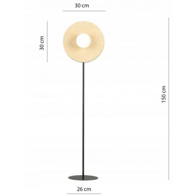 Emibig Lampa podłogowa SOHO LP1 OPAL E14 10W MAX LED 1303/LP1 (1303/LP1)