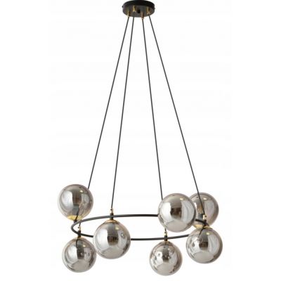 Emibig Lampa wisząca AZURA 7 BL GRAFIT E14 10W MAX LED 1294/7 (1294/7)