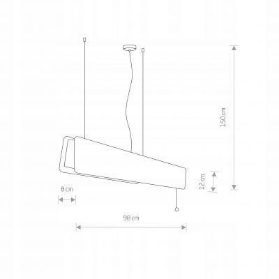 Lampa wisząca OSLO LED SMOKED OAK 90 7522 Nowodvorski (7522)