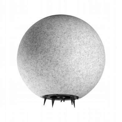 Lampa ogrodowa OFELIA kula E27 oprawa IP65 kamień 38cm wbijana ORNO (AD-OP-6589GE27ZW)